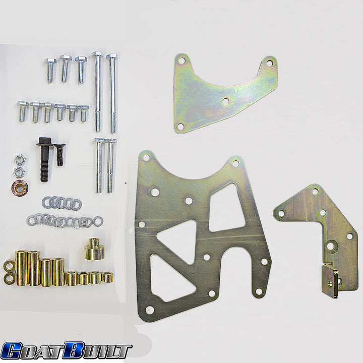 Goat Built 4401 LS Truck P-Pump and Alternator Relocation Bracket - Truck Belt Spacing