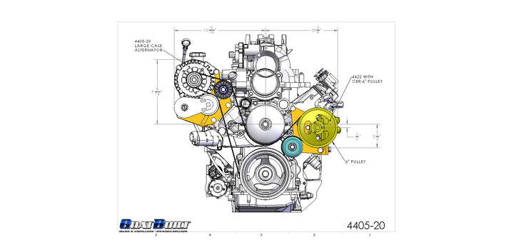Goat Built 4422 Driver Side CBR/TC Pump Bracket - Truck Spacing