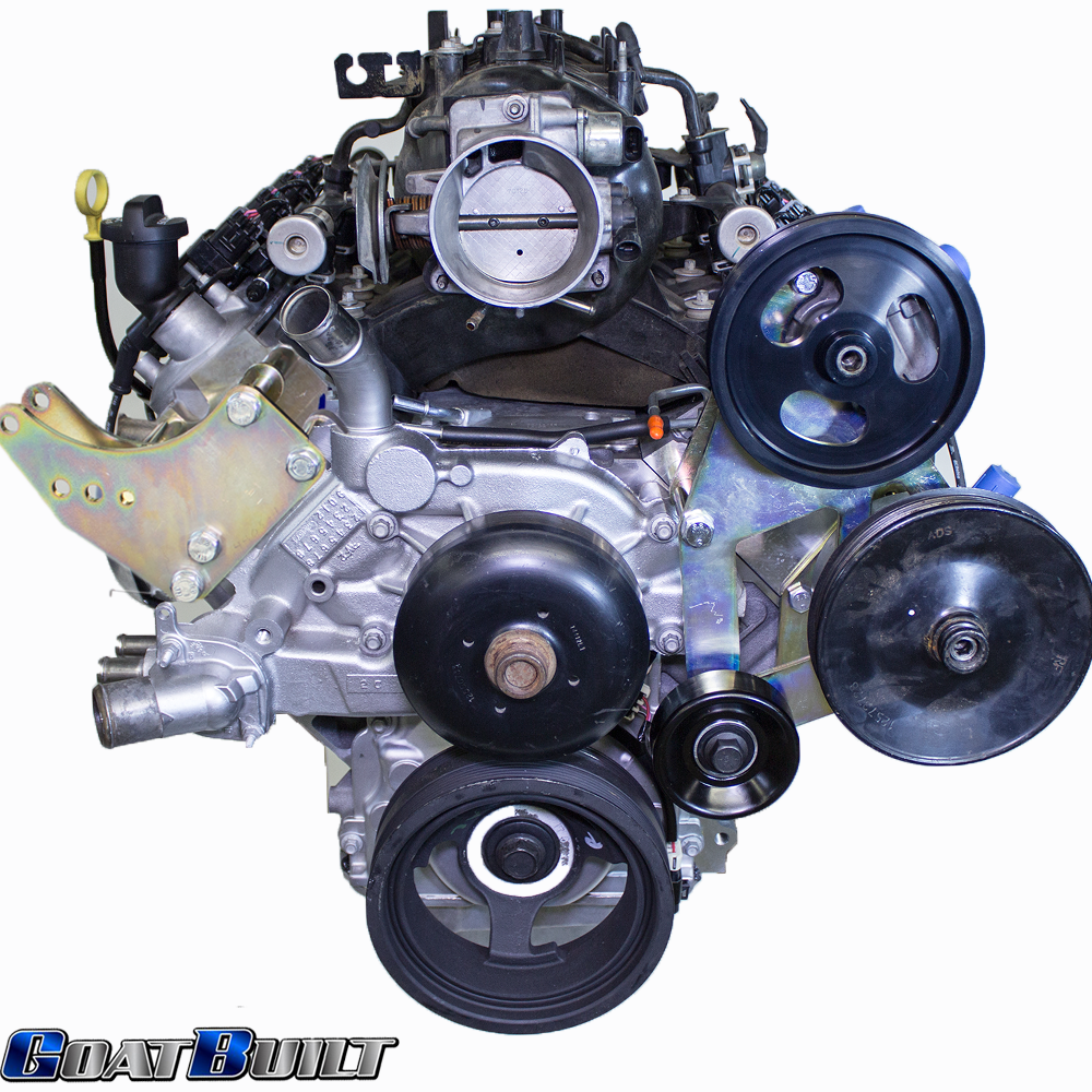 Goat Built 4409 Driver Side Dual Pump Bracket, P-Pump and CBR/TC Pump - Truck Spacing