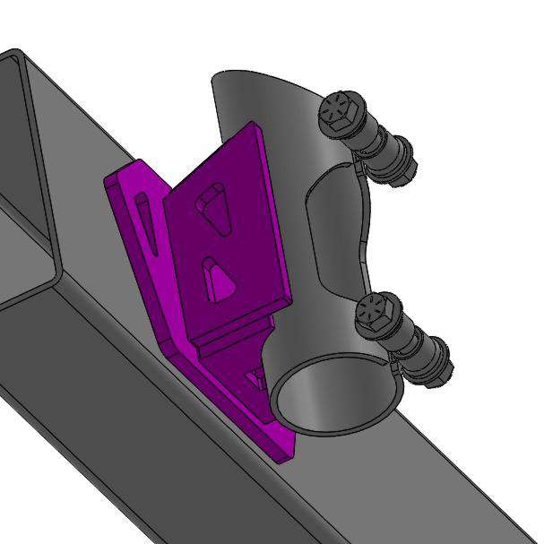 TMR Customs Bump Stop Frame Mount - 1" OFFSET