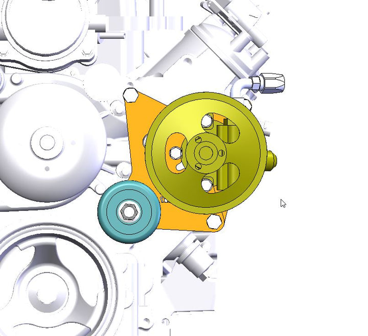 Goat Built 4422-F Driver Side CBR/TC Pump Bracket - F-Body Spacing