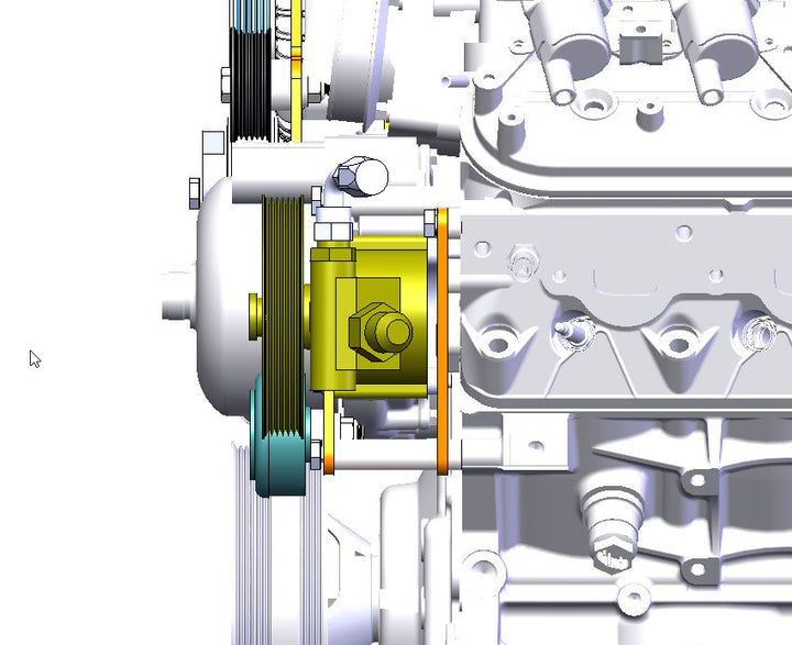 Goat Built 4422-F Driver Side CBR/TC Pump Bracket - F-Body Spacing