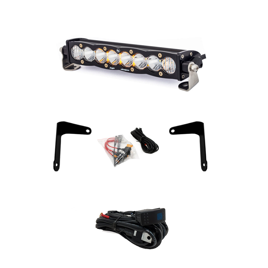 Can-Am X3 Shock Mount Kit w/10 Inch S8 Light Bar Clear Baja Designs 447037