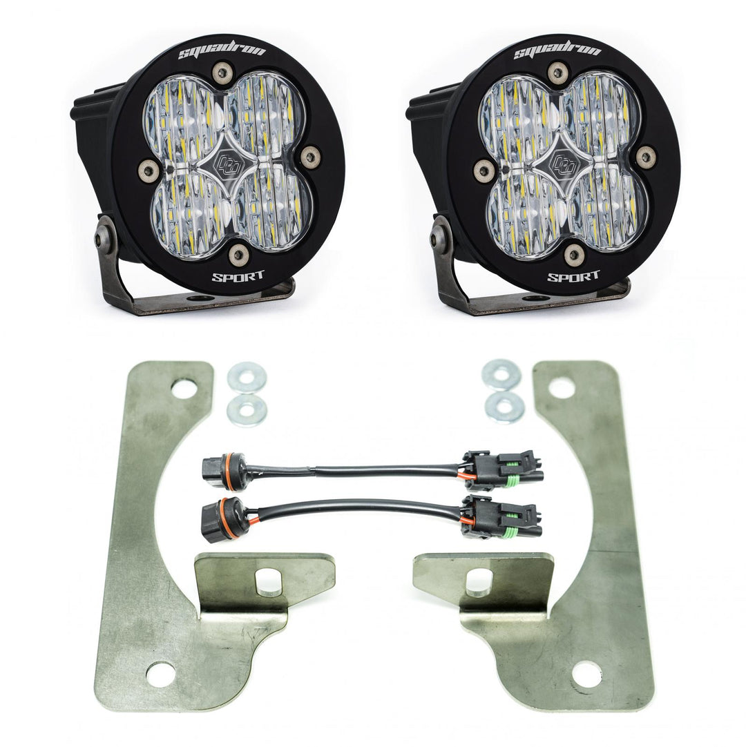 Jeep JL Fog Pocket Kit 2018 Wrangler JL Rubicon Squadron R Sport Baja Designs 447068