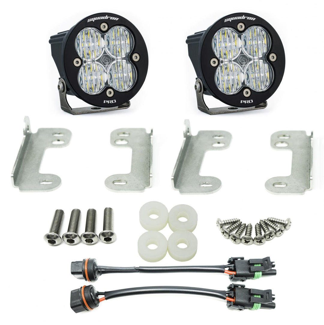 Jeep JL Fog Pocket Kit 2018 Wrangler JL Sahara Squadron R Pro Baja Designs 447071