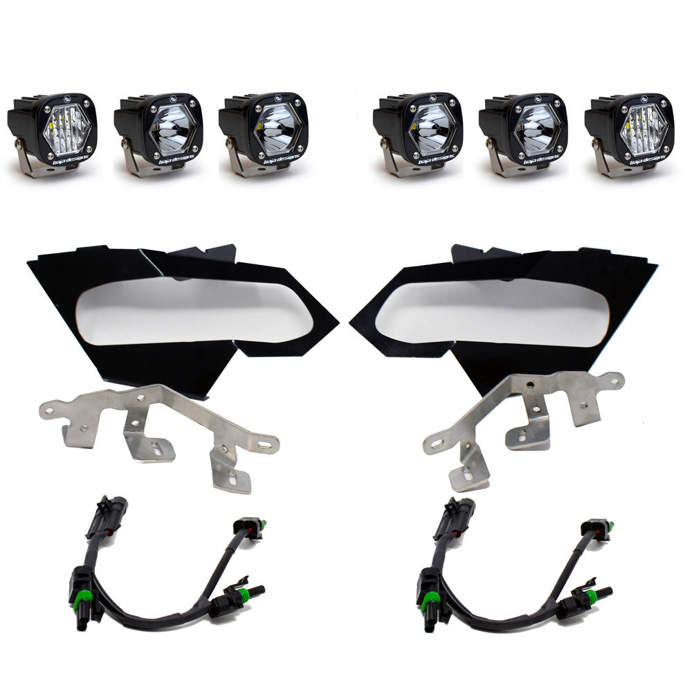 Can-Am X3 Headlight Kit S1 Laser W/C Baja Designs 447075