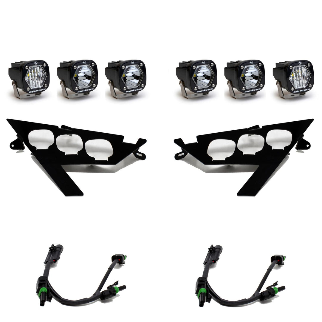 S1 LED Headlight Kit 20-24 RZR Pro XP 22-24 RZR Pro R/Turbo R Multi-Pattern Clear 447156