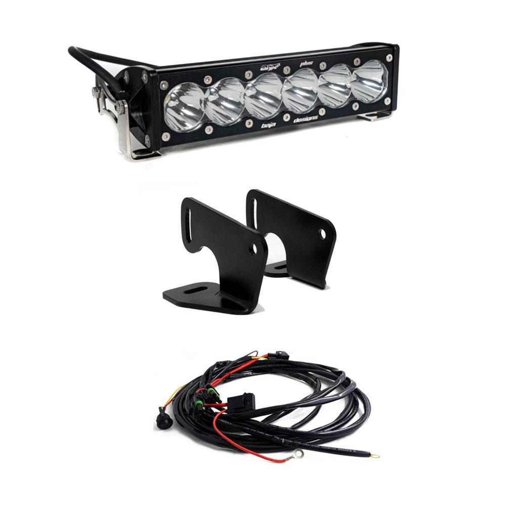 Polaris RZR Pro XP Hood Light Mount Kit 10 Inch OnX6+ Baja Designs 447167