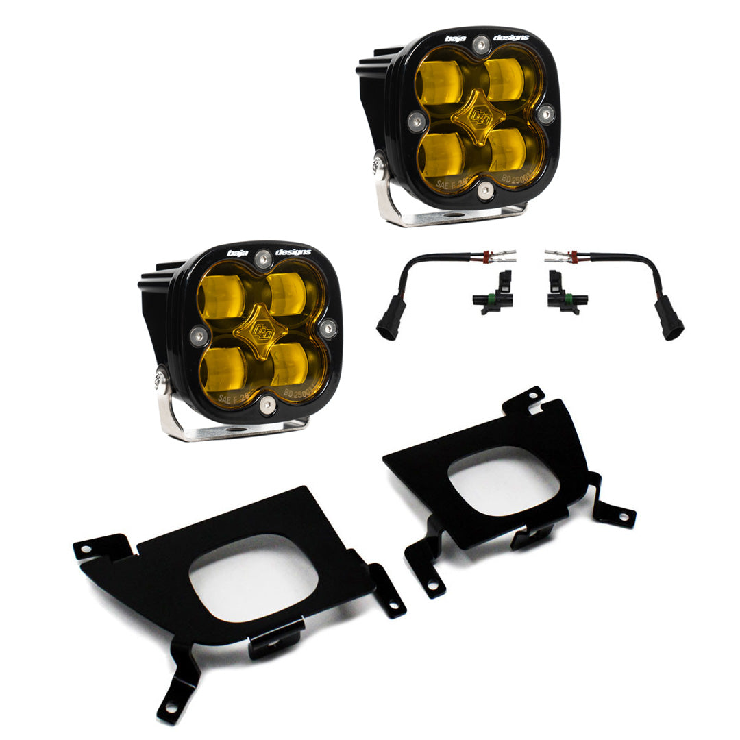 Silverado Fog Pocket for 19-Up Silverado 1500/2500/2500 HD FPK SAE Baja Amber Baja Designs  447529