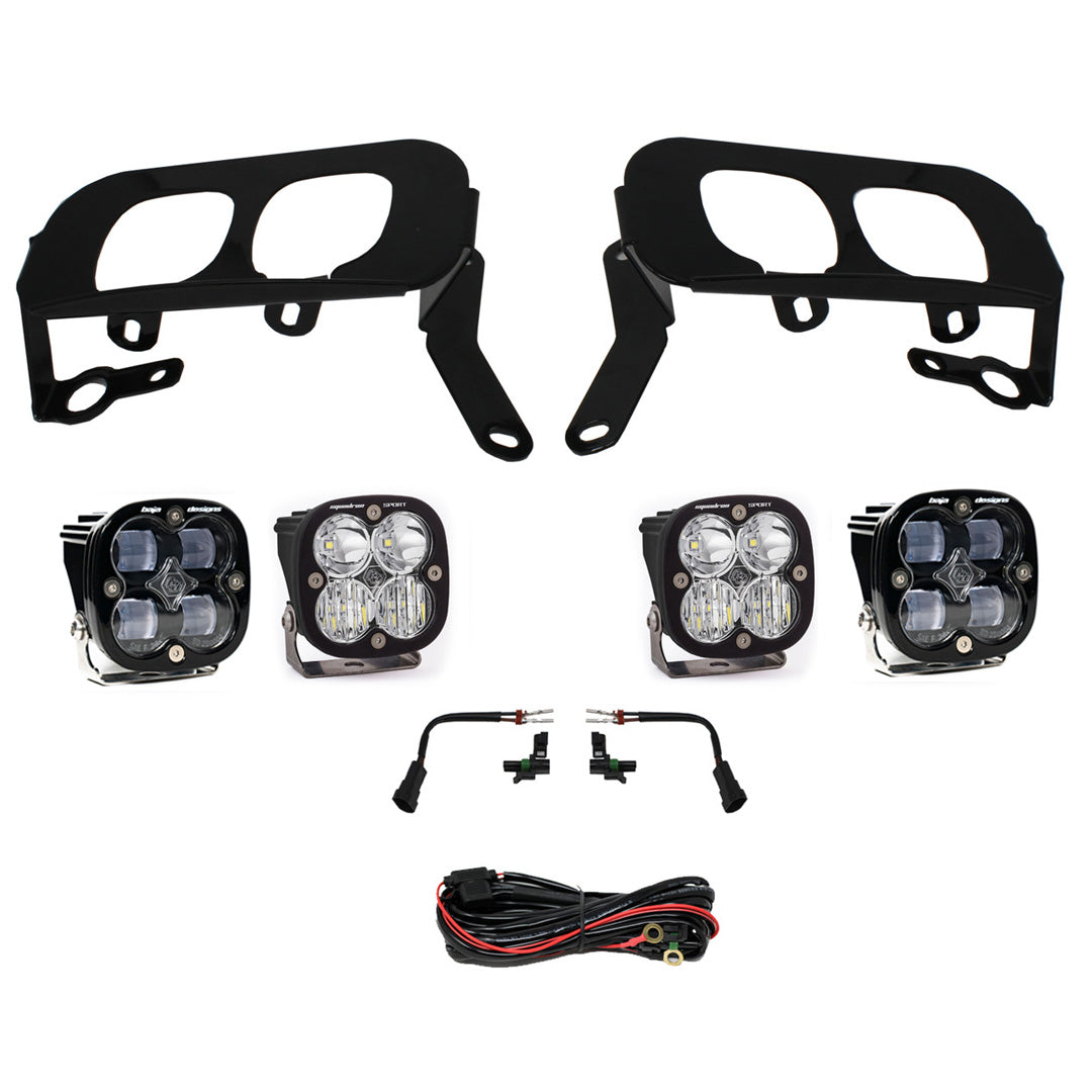 Silverado 1500 Fog Pocket Kit 14-15 FPK, SAE Clear W/C & Sport D/C Baja Designs 447530
