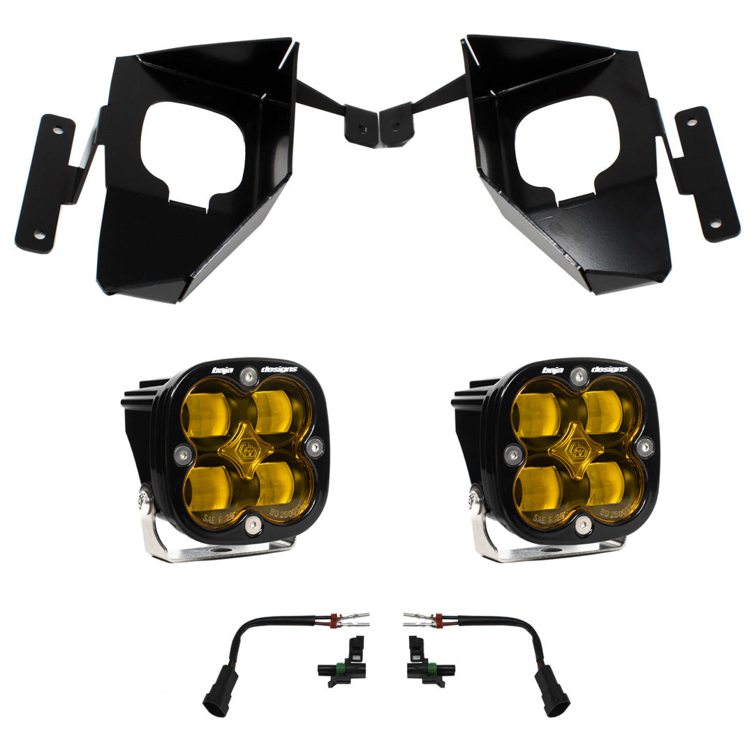 Silverado 1500 Fog Pocket Kit 16-18 Squadron SAE Baja Amber 447535