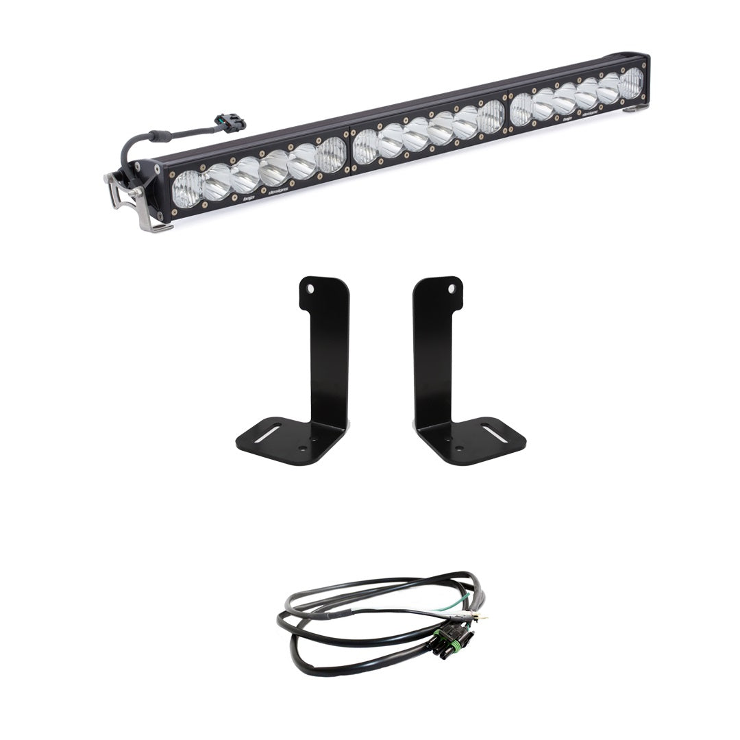 Jeep JL/JT 30 Inch OnX6+ Light Bar Kit w/Upfitter Baja Designs 447657UP