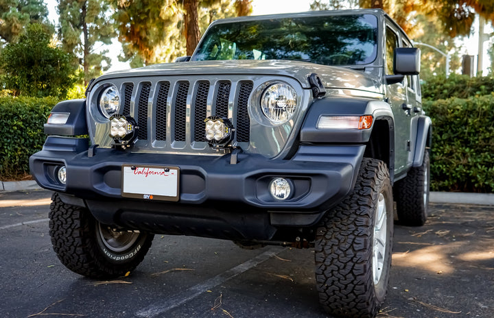 Jeep JL/JT Dual LP6 Auxiliary Light Kit w/Upfitter