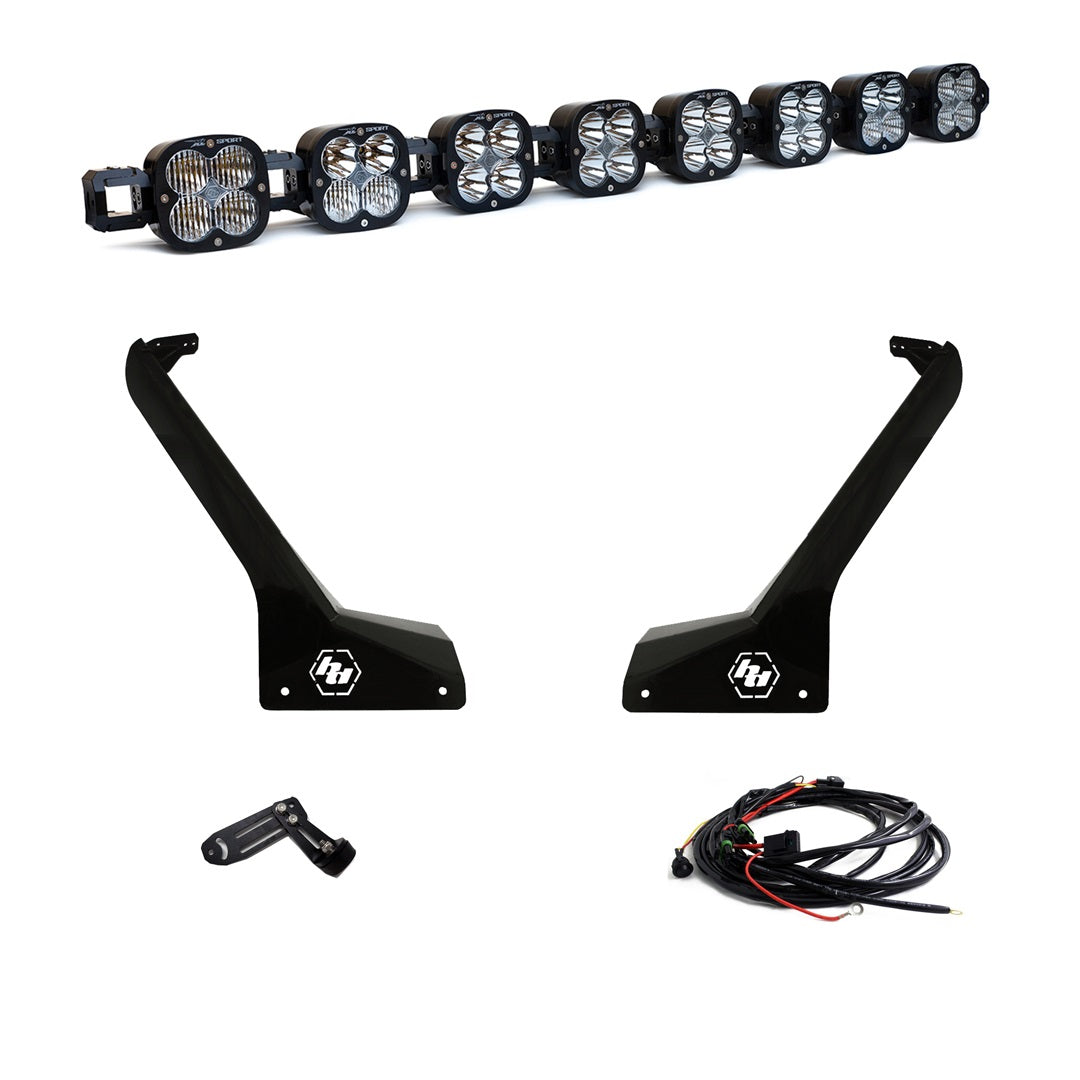 Jeep JL/JT Roof Bar LED Light Kit 8 XL Linkable Baja Designs 447664