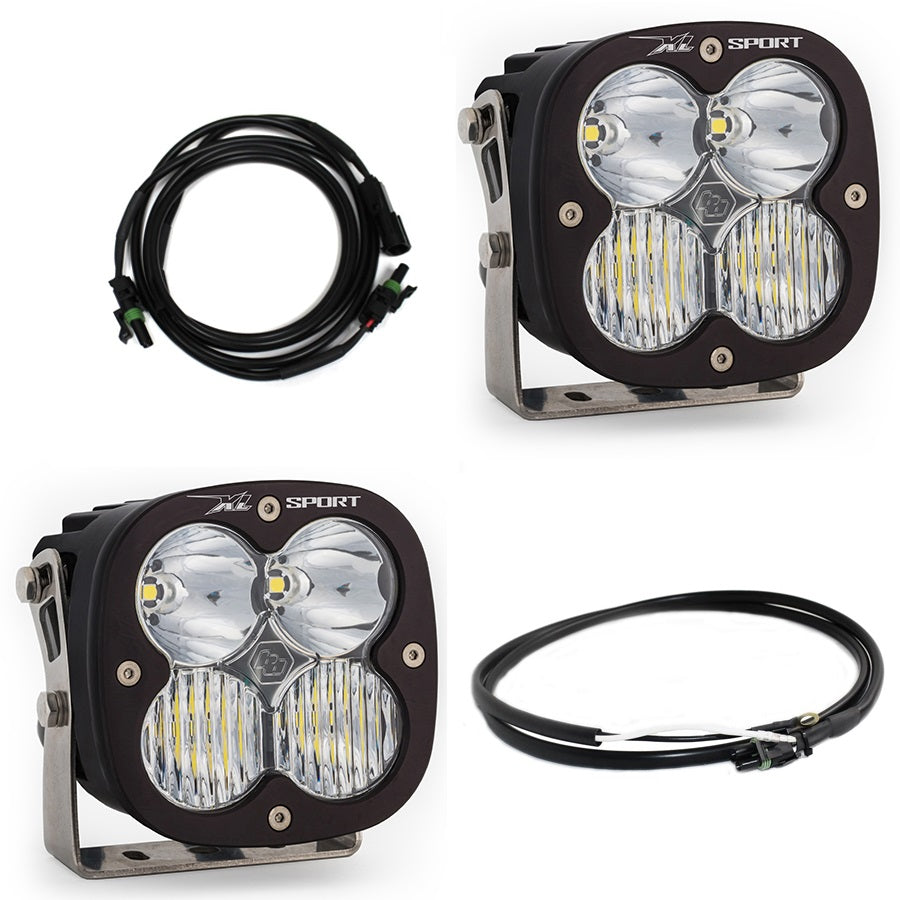 Jeep JL/JT Rubicon Steel Bumper LED Light Kit XL Sport w/Upfitter 447667UP