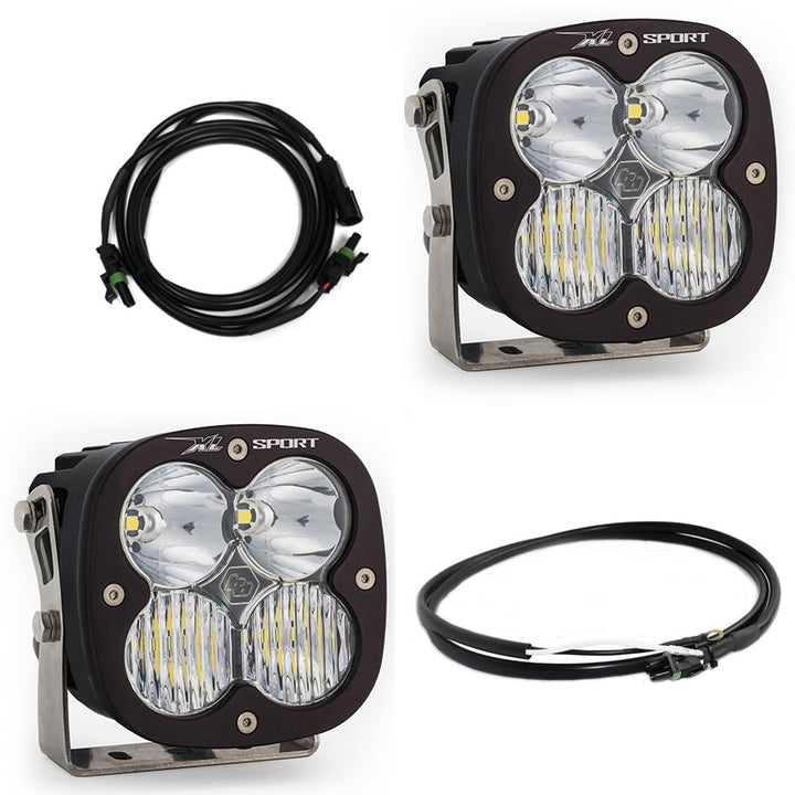 Jeep JL/JT Rubicon Steel Bumper LED Light Kit XL Sport w/Upfitter 447667UP