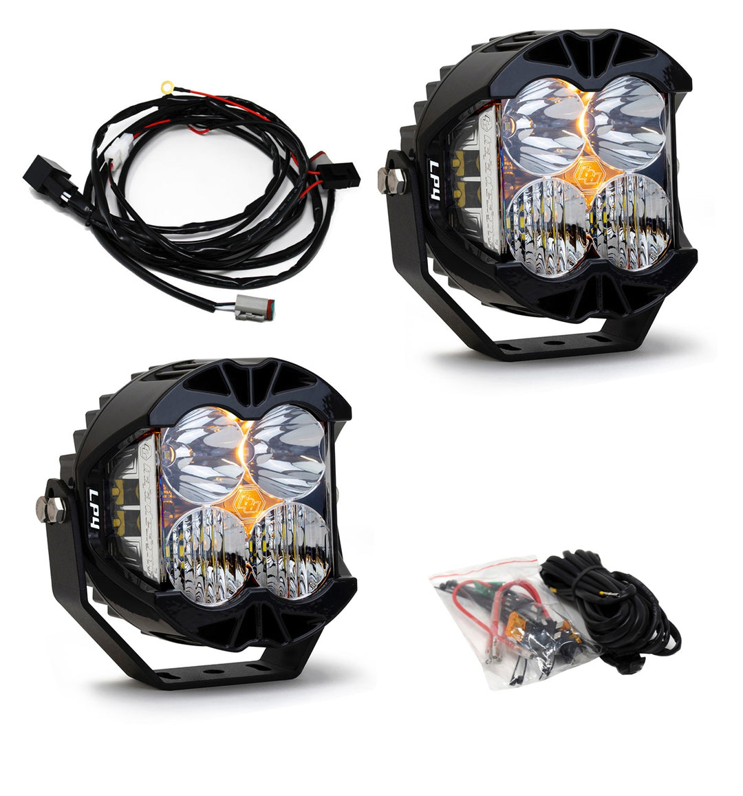 Jeep JL/JT Rubicon Steel Bumper LED Light Kit LP4 Baja Designs 447672