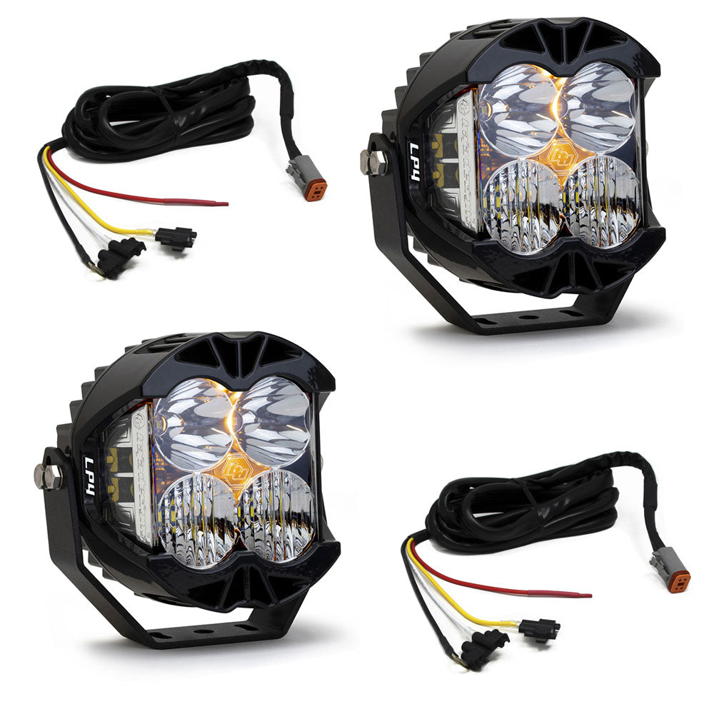 Jeep JL/JT Rubicon Steel Bumper LED Light Kit LP4 w/Upfitter 447672UP