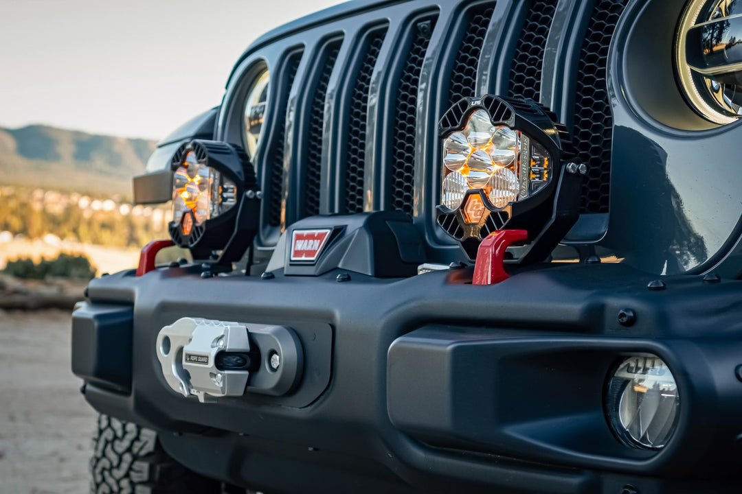 Jeep JL/JT Rubicon Steel Bumper LED Light Kit LP4 w/Upfitter