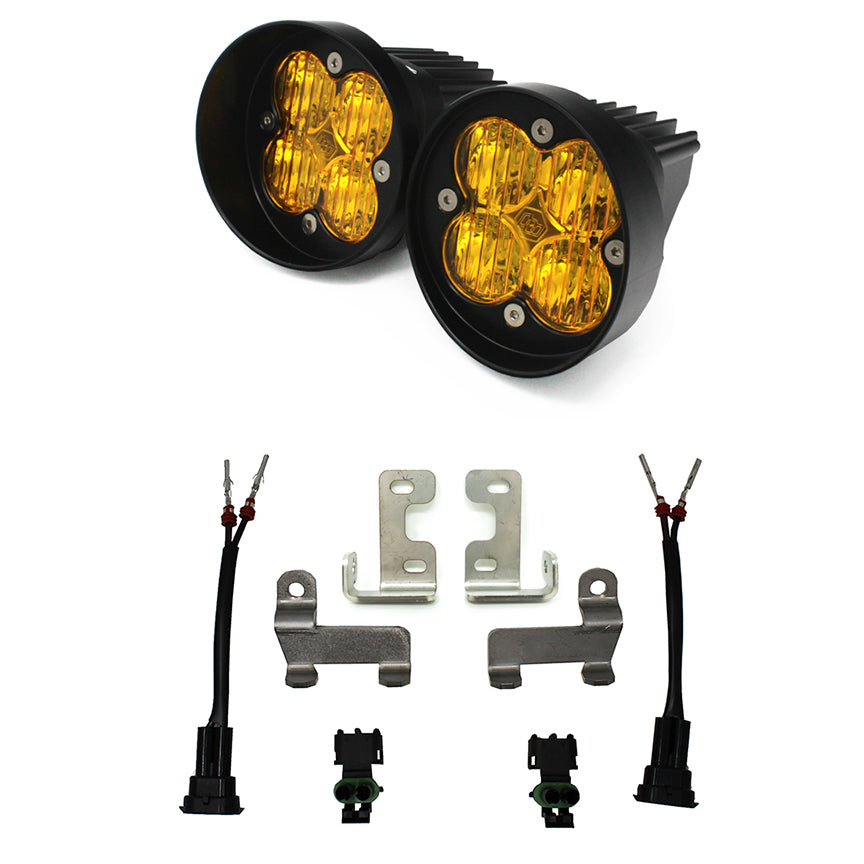 12 - 2021 Rav4 Fog Pocket Kit Squadron Sport Baja Amber Wide Cornering Baja Designs 447677
