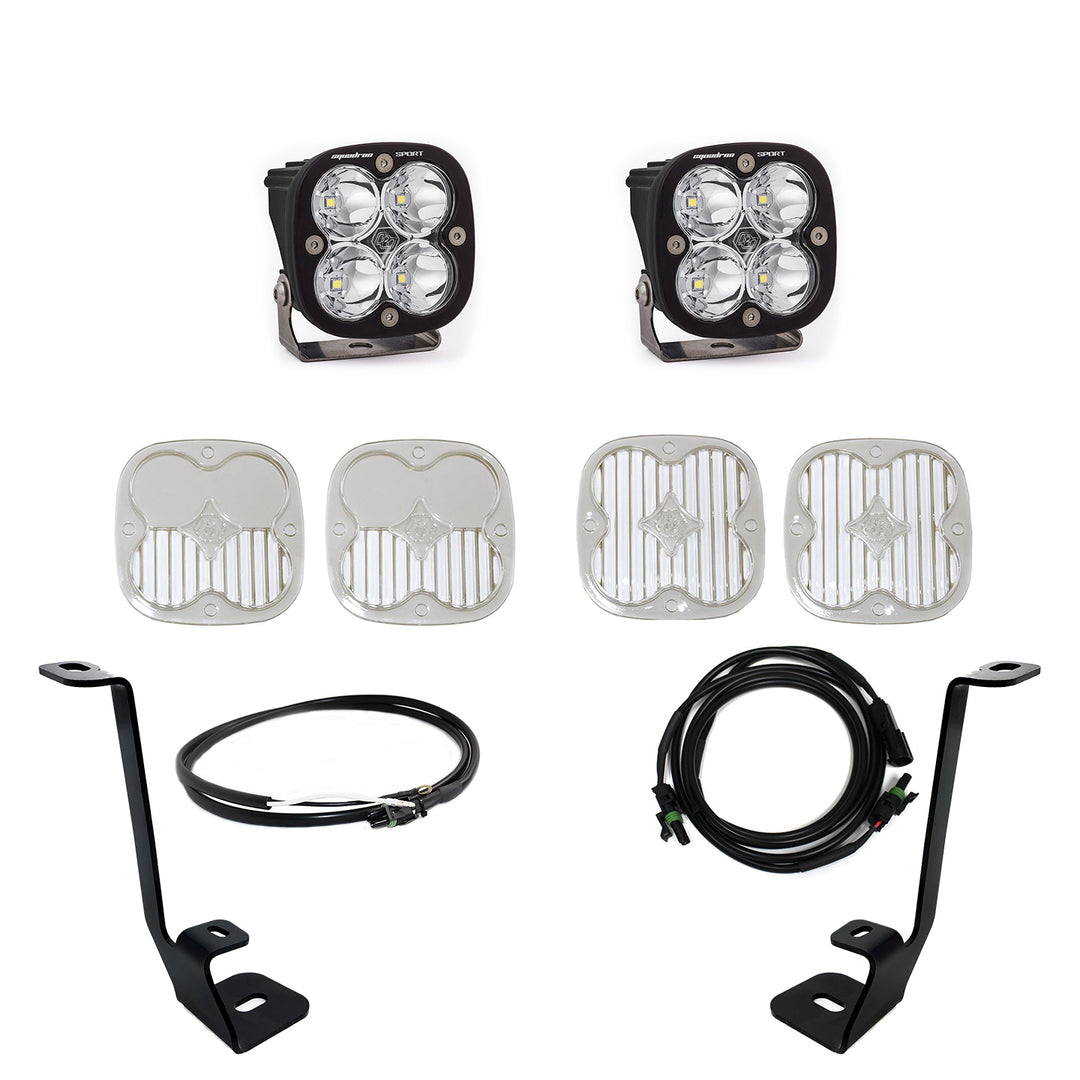 Squadron Sport A-Pillar Kit 21-23 F-150 (Spot; Clear; Upfitter Wiring) 447695UP