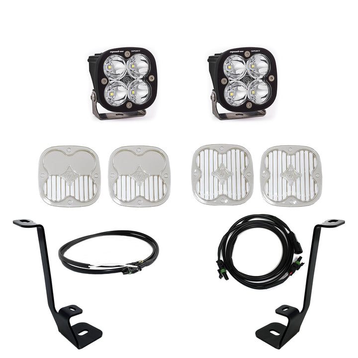 Squadron Sport A-Pillar Kit 21-23 F-150 (Spot; Clear; Upfitter Wiring) 447695UP