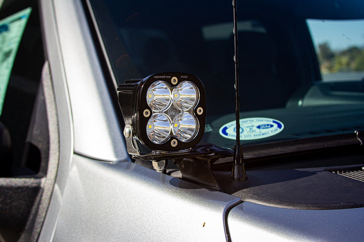 Squadron Pro A-Pillar Kit 21-23 F-150 (Spot; Clear; Upfitter Wiring)
