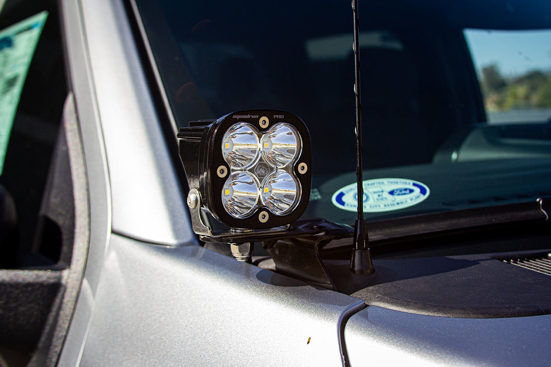 Squadron Pro A-Pillar Kit 21-23 F-150 (Spot; Clear; Toggle Wiring)