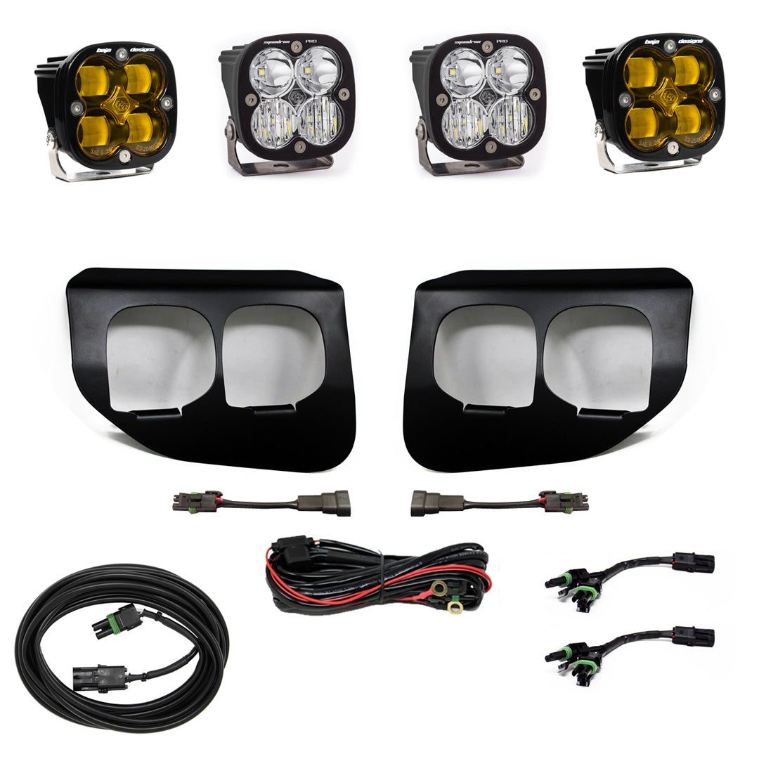 Ford Super Duty (20-22) Fog Lights Dual FPK Baja Amber SAE/Pro DC Baja Designs 447737