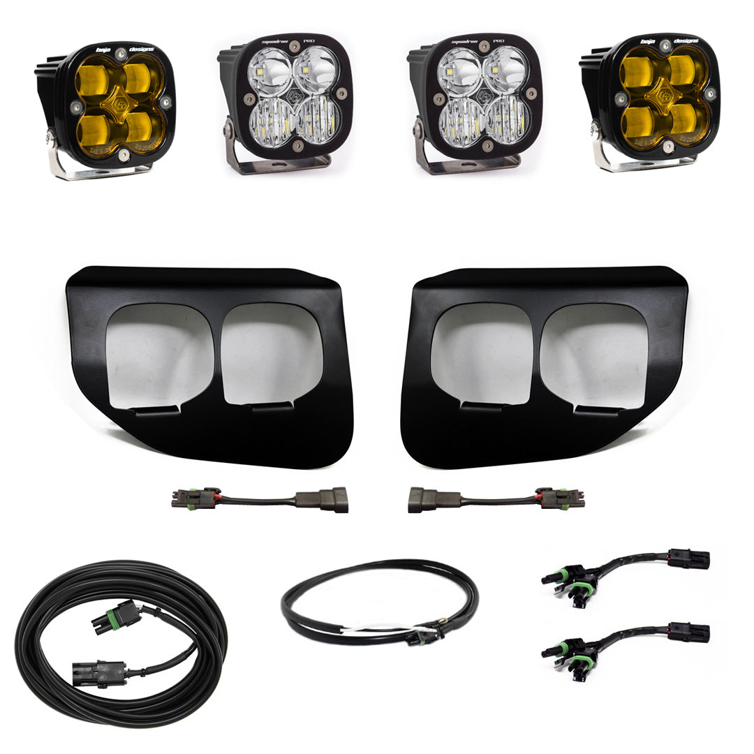  Ford Super Duty (20-22) Fog Lights FPK Baja Amber SAE/Pro DC Baja Designs w/Upfitter Baja Designs 447737UP