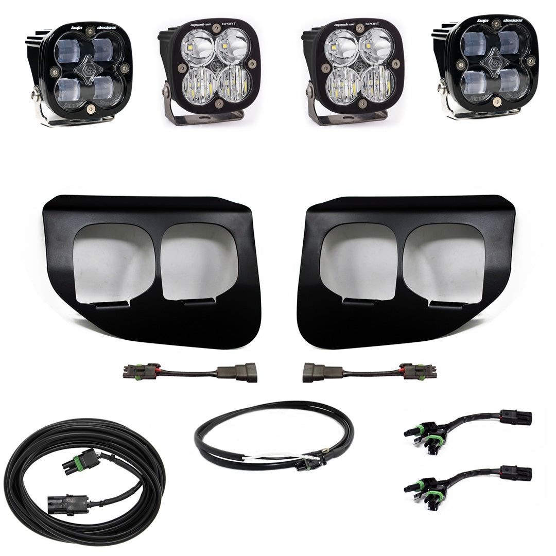 Ford Super Duty (20-22) Fog Lights Dual FPK SAE/Sport DC Baja Designs w/Upfitter Baja Designs 447738UP