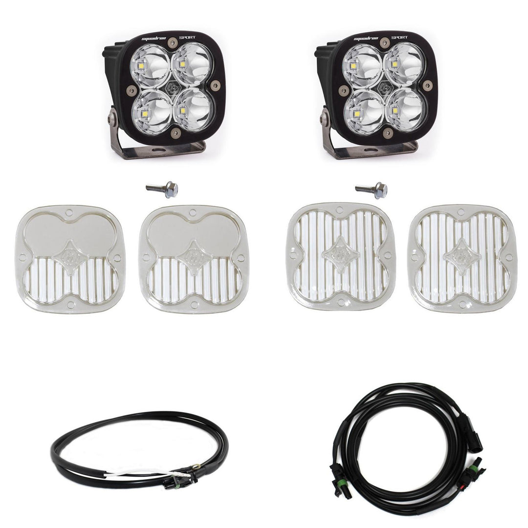 Bronco A Piller Light Kit 21-Up Ford Bronco Squadron Sport Spot w/Upfitter Baja Designs 447755UP