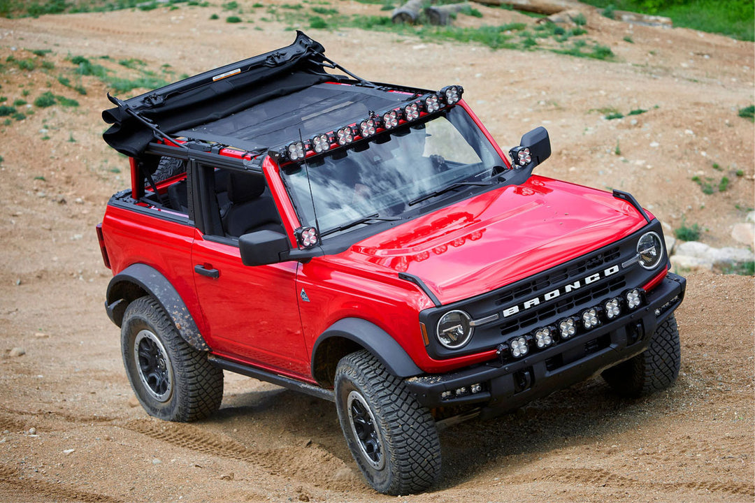Bronco Roof Light Bar Kit 21-Up Ford Bronco 8 XL Linkable w/Upfitter