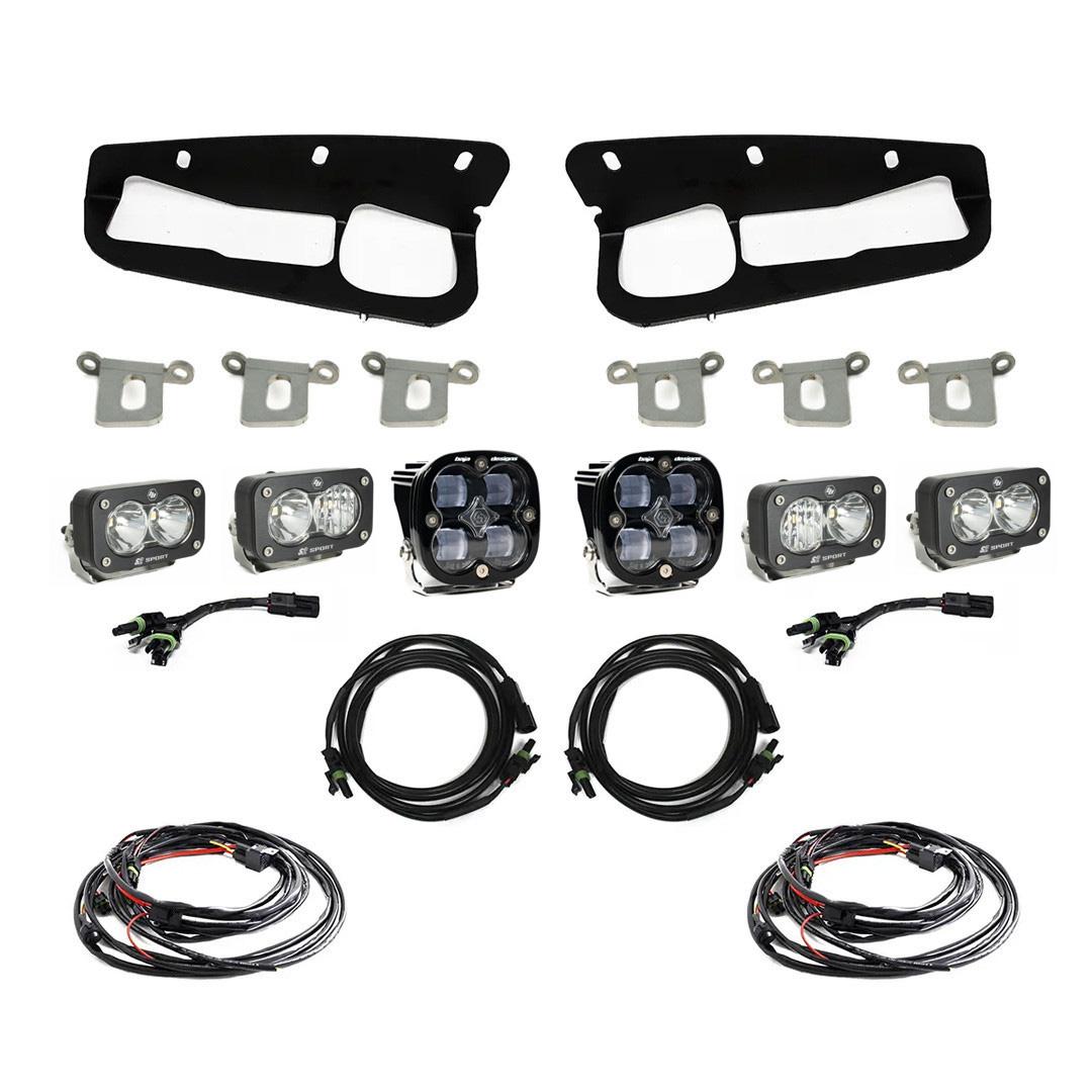 Bronco Clear SAE Fog Pocket Kit 21-Up Ford Bronco Baja Designs 447761