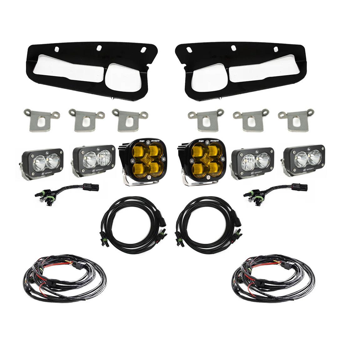 Bronco Baja Amber SAE Fog Pocket Kit 21-Up Ford Bronco Baja Designs 447762