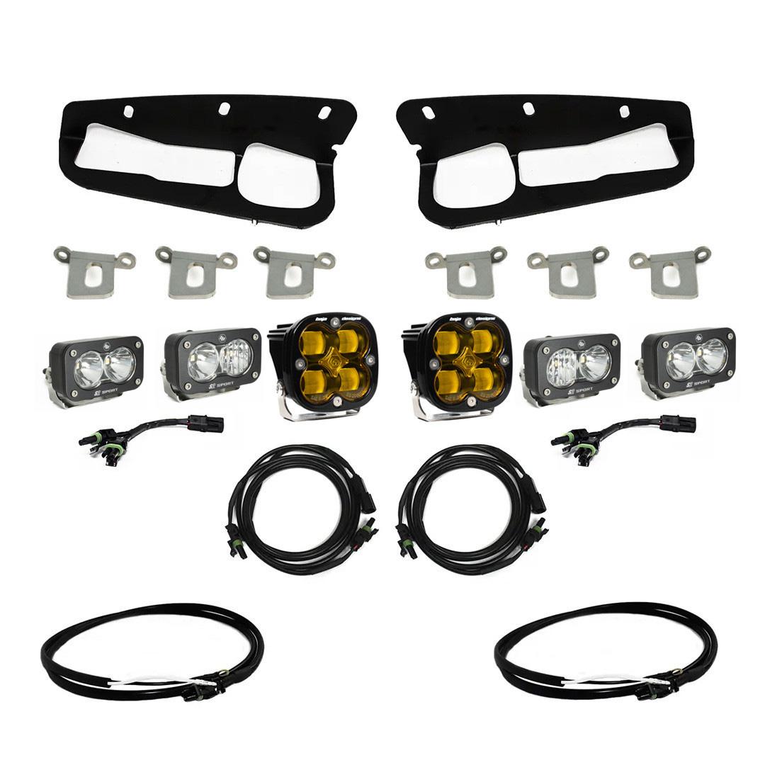 Bronco Baja Amber SAE Fog Pocket Kit 21-Up Ford Bronco w/Upfitter Baja Designs 447762UP