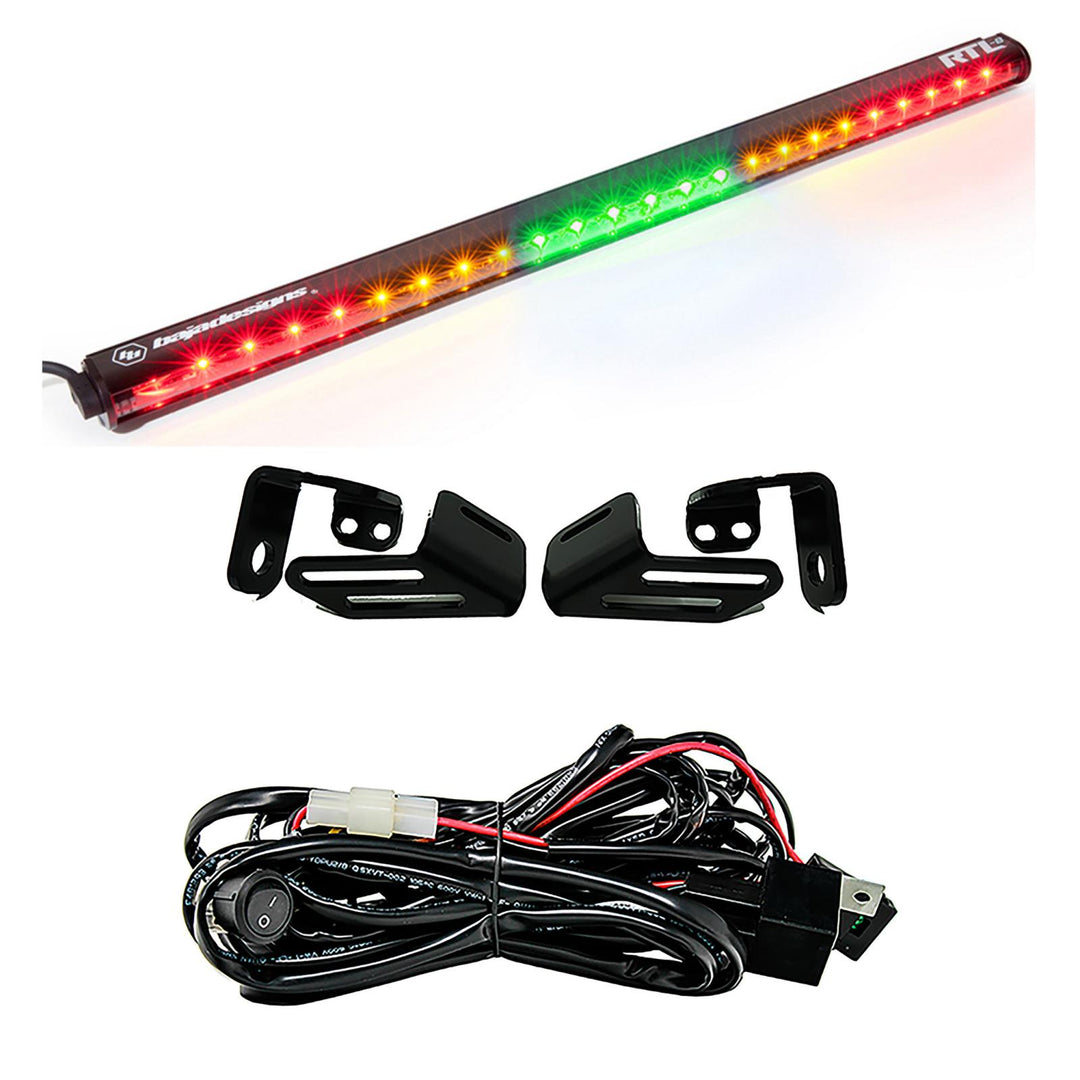 RTL 30 inch Rear Tail Light Kit 18 Wildcat XX Green No Turn Signal Baja Designs 447835