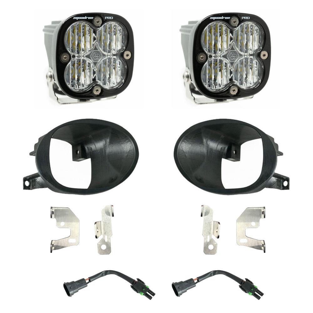 Squadron Pro Fog Pocket Kit 19-24 Sprinter 1500/2500/3500 (Wide Cornering; Clear) 447864