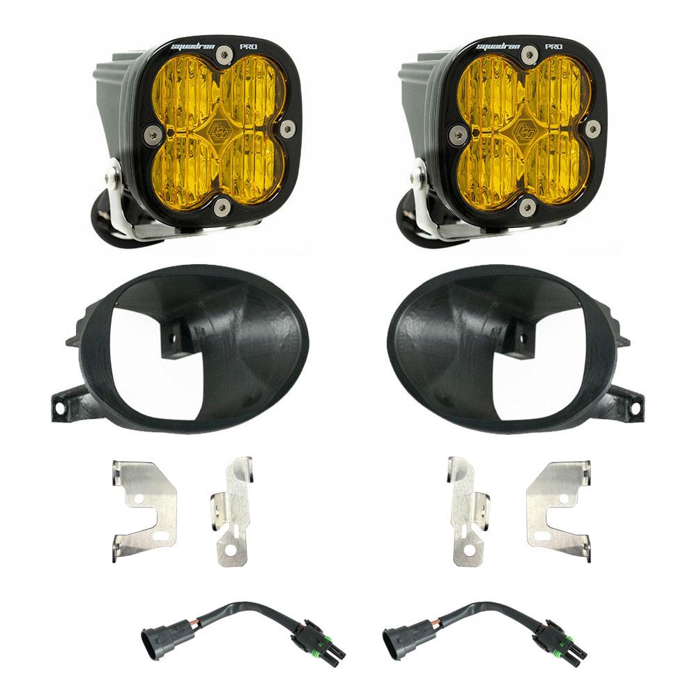 Squadron Pro Fog Pocket Kit 19-24 Sprinter 1500/2500/3500 (Wide Cornering; Baja Amber) 447874
