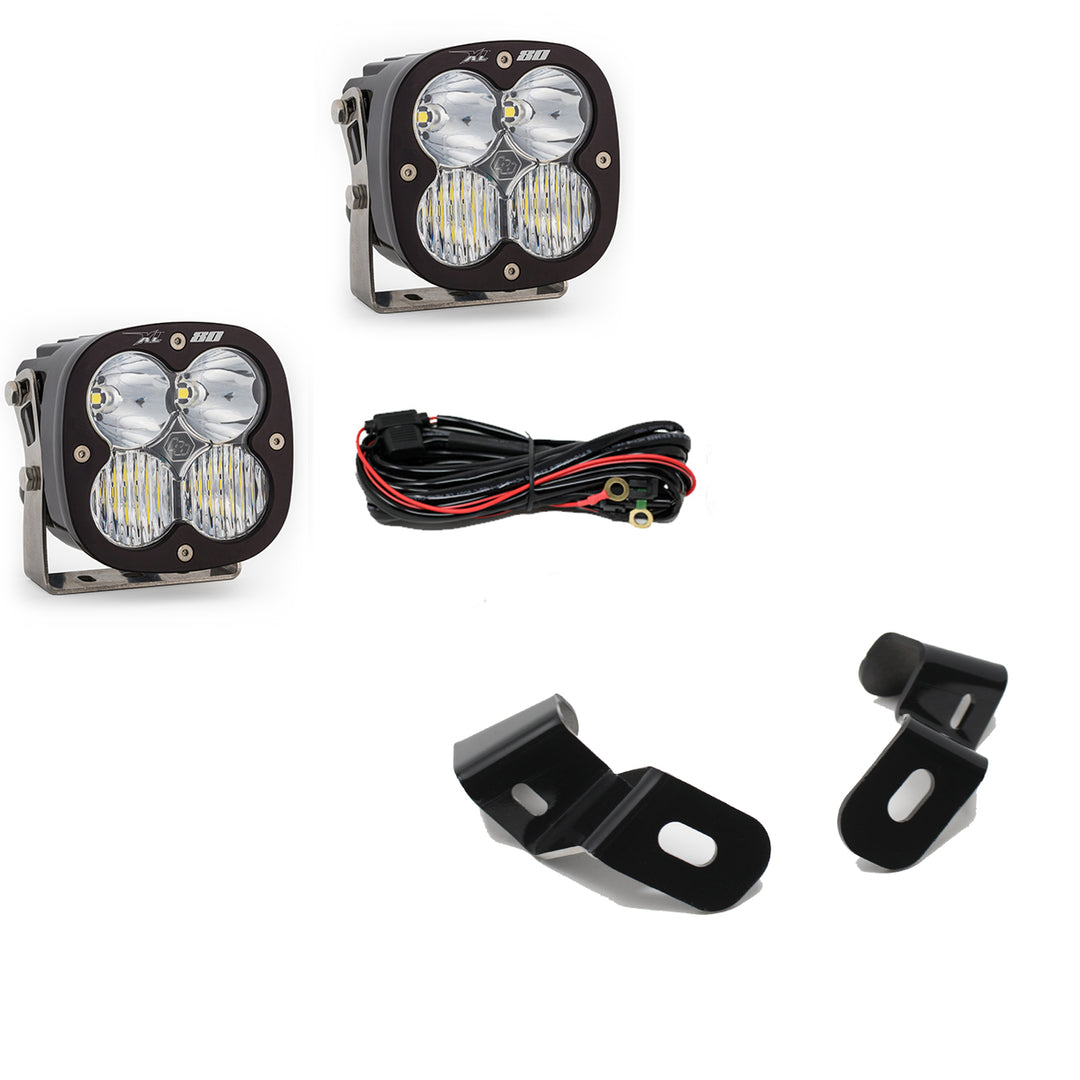Dodge Ram LED Light Pods For Ram 2500/3500 19-On A-Pillar Kits XL 80 Driving Combo Baja Designs 448041