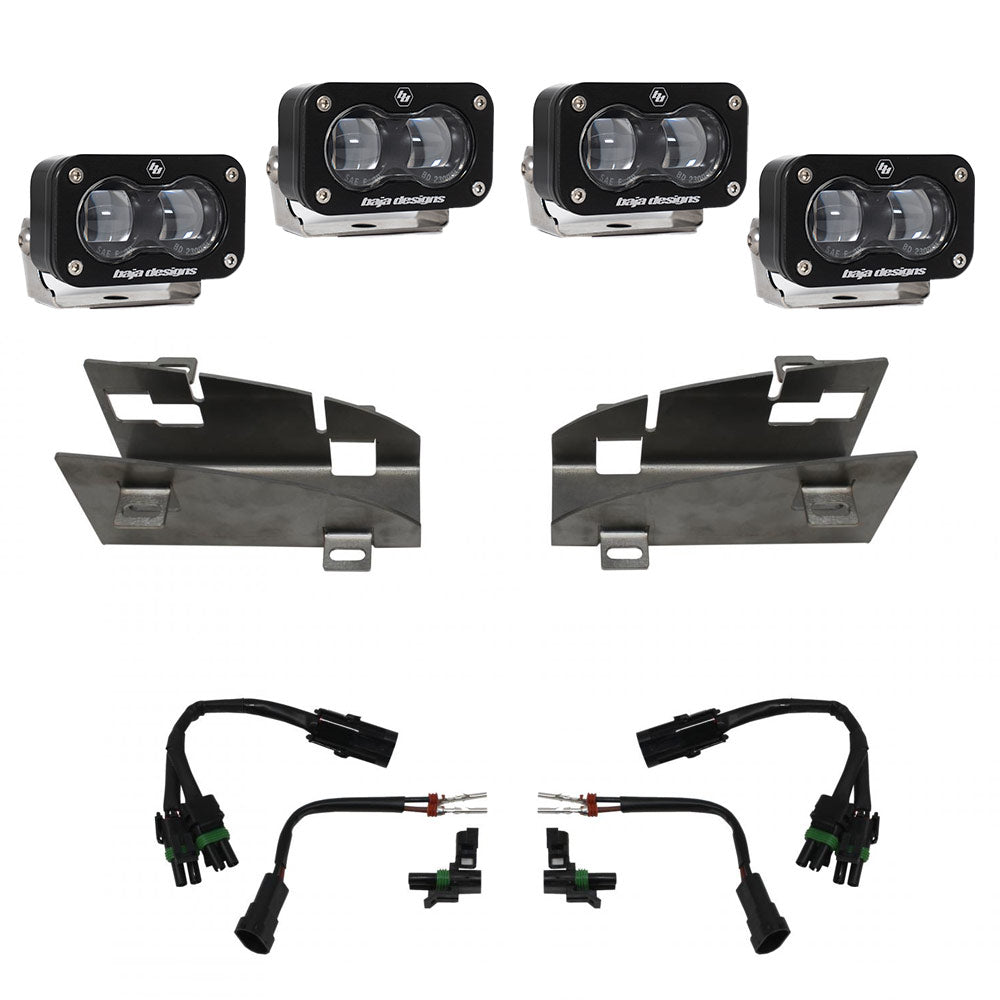 Dodge Ram Rebel/TRX (19-Present) Dual S2 SAE Fog Pocket Kit Baja Designs 448164
