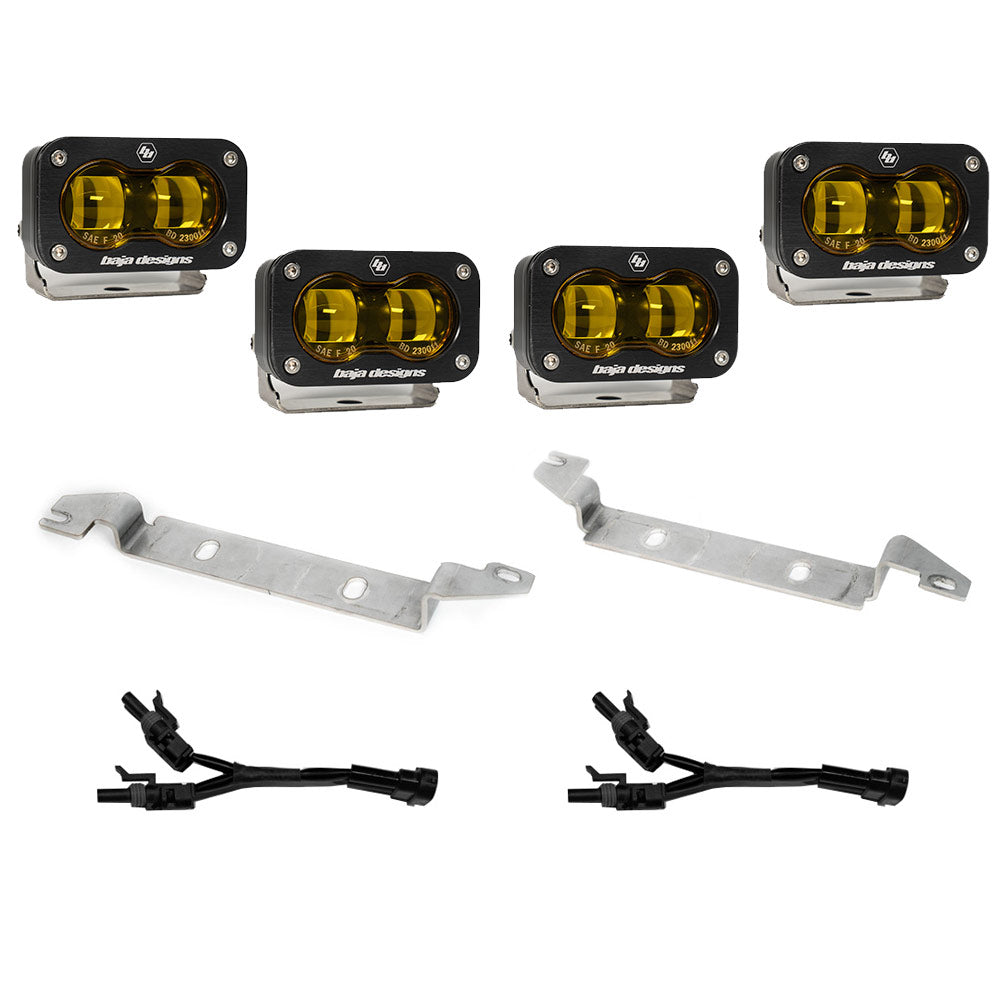 2022-Present Toyota Tundra S2 SAE Baja Amber OEM Fog Replacement Kit Baja Designs 448167