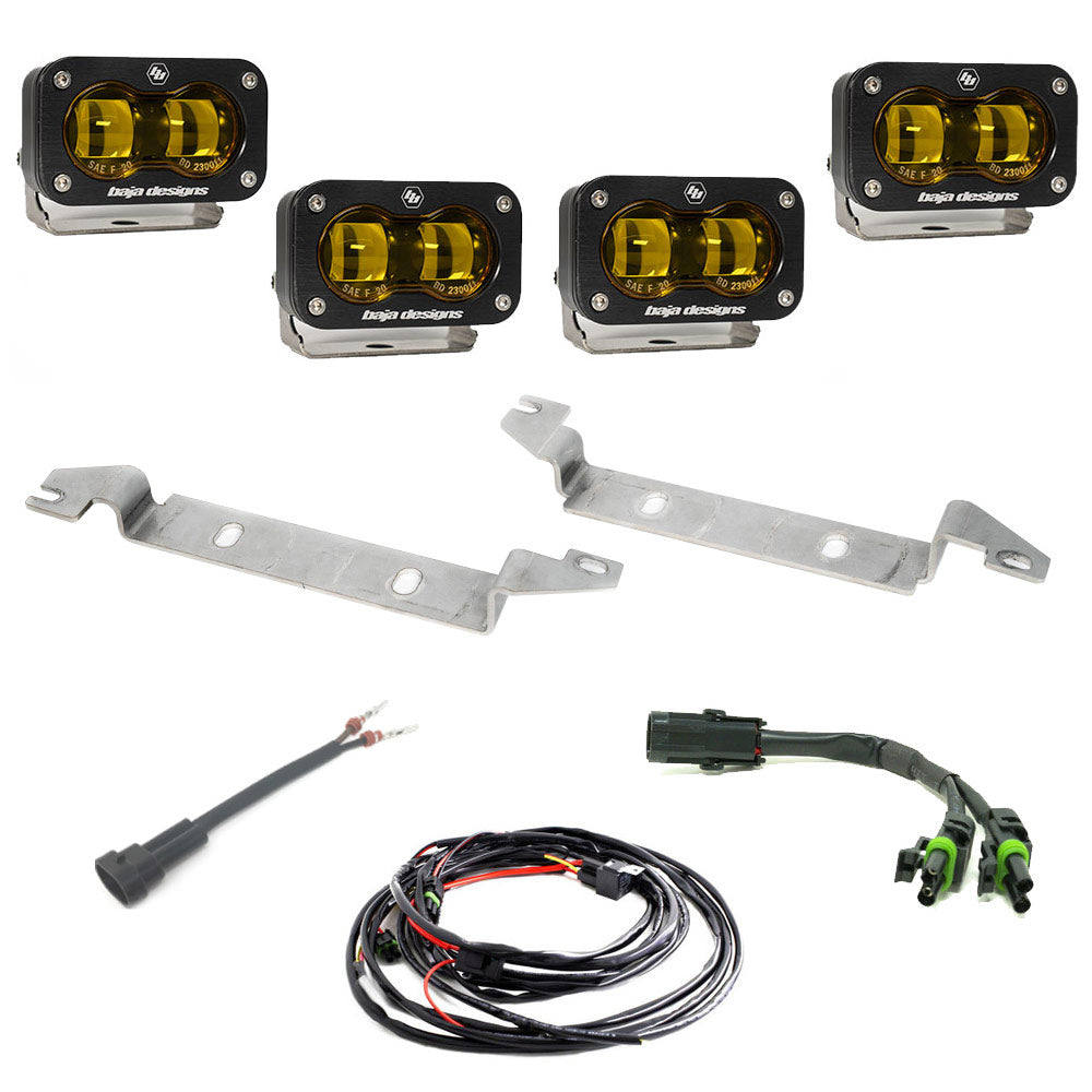 2023-On Toyota Sequoia S2 SAE Baja Amber OEM FPK Replacement Kit Baja Designs 448168