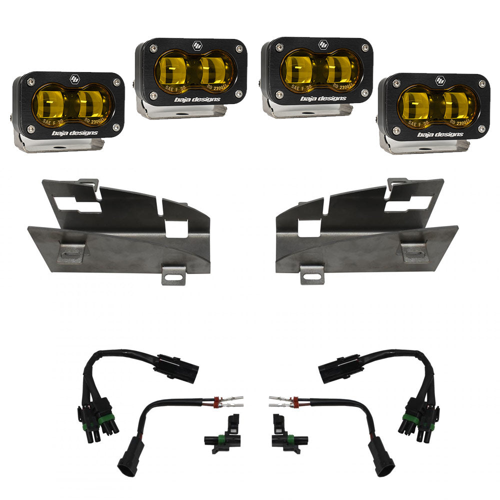 Dodge Ram Rebel/TRX (19-Present) Dual S2 SAE Baja Amber FPK Baja Designs 448169