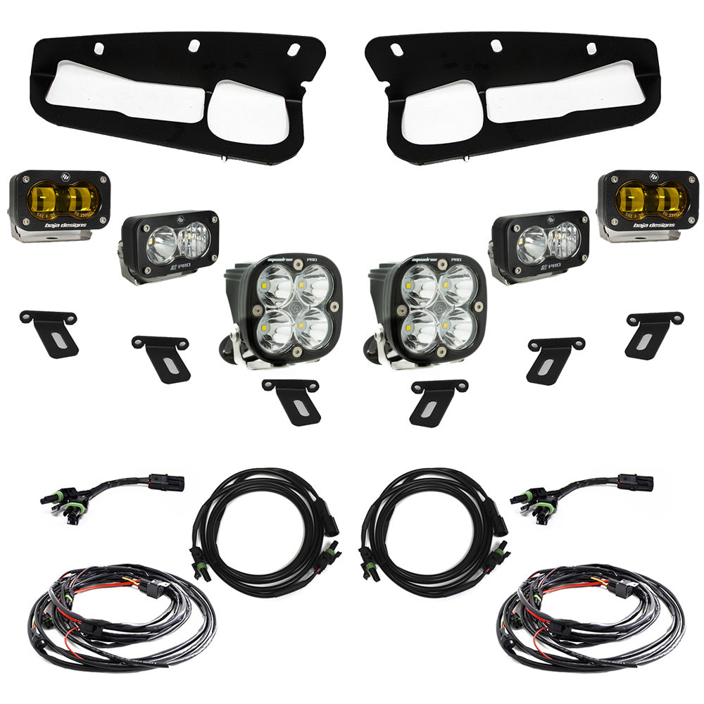 Ford Bronco (21-Present) S2 SAE Baja Amber FPK Pro for OEM Steel Bumper Baja Designs 448179