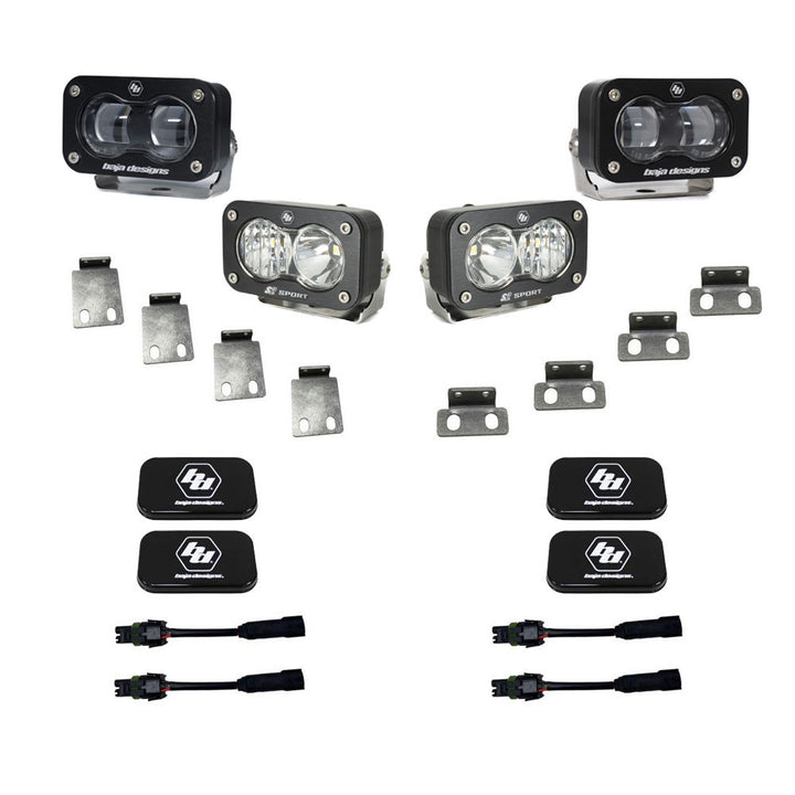 S2 SAE/S2 Clear Sport Fog Pocket Kit Fits 21-On Ford Raptor 448180