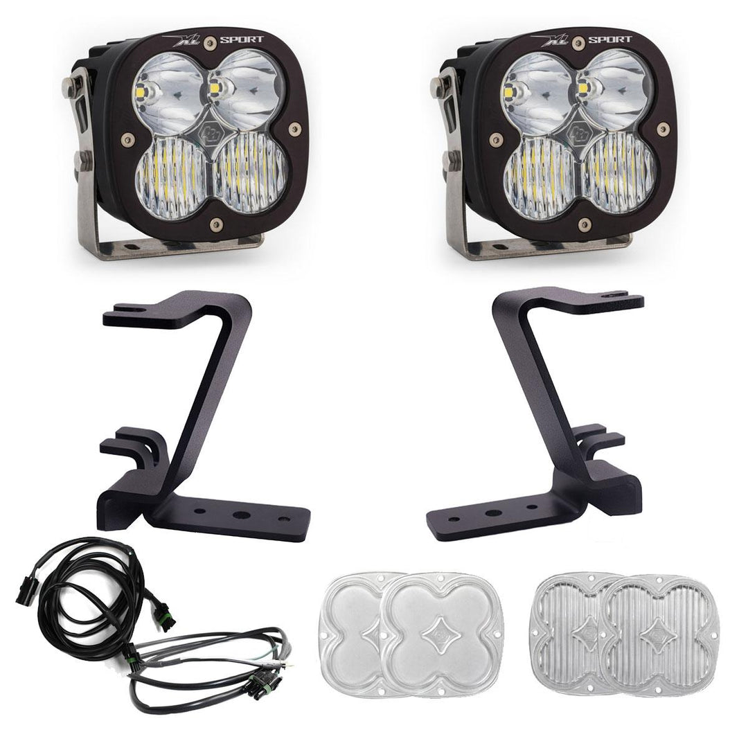 XL Sport A-Pillar Kit 2023-On Ford F-250/350 Super Duty Driving/Combo Clear Upfitter Wiring 448210UP