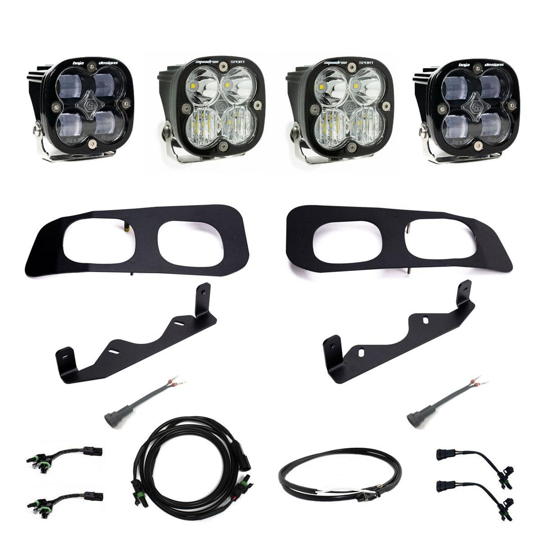 Squadron SAE/Sport Fog Pocket Kit 2023-On Ford F-250/350 Super Duty SAE Fog Clear Upfitter Wiring 448225UP