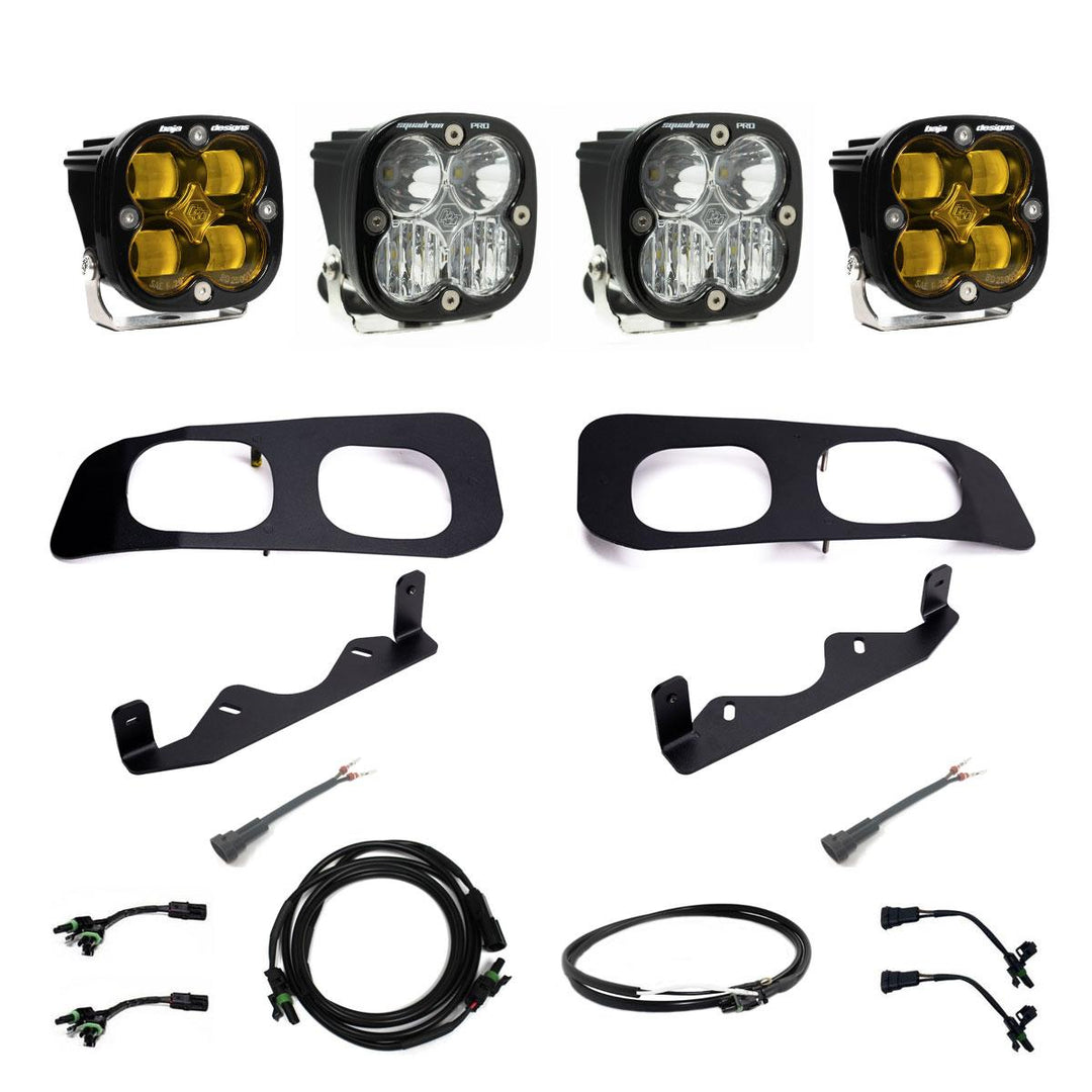Squadron SAE/Pro Fog Pocket Kit 2023-On Ford F-250/350 Super Duty SAE Fog Clear Upfitter Wiring 448228UP