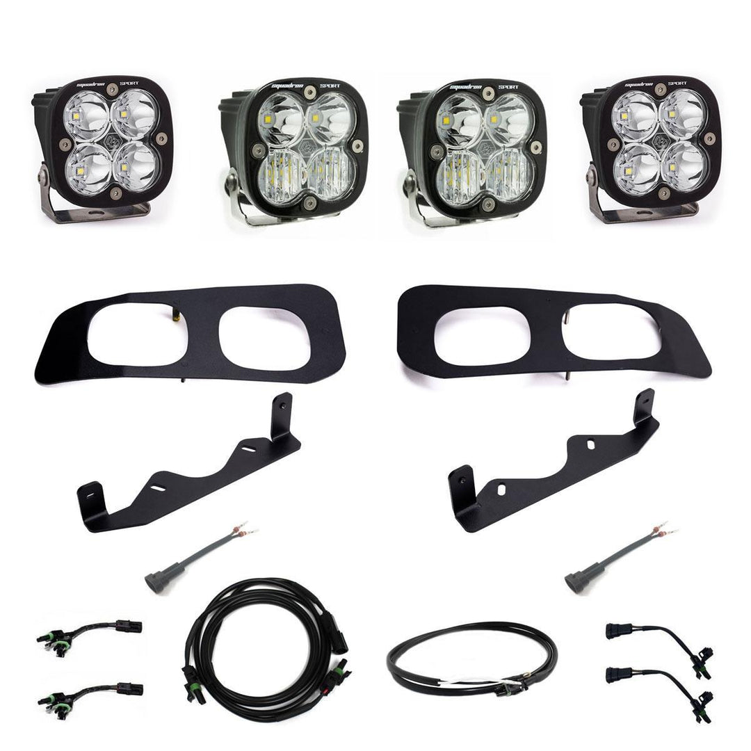 Ford Super Duty 2023-On  Dual Sportsman Fog Pocket Upfitter Kit Baja Designs 448257UP
